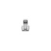 Picture of 3/4" To 1-5/8" Offset Satin Stainless Steel Heavy Duty Walk-In Cooler Door Safety Latch With Cylinder Lock