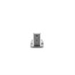 Picture of 3/4" To 1-5/8" Offset Satin Stainless Steel Heavy Duty Walk-In Cooler Door Safety Latch With Cylinder Lock
