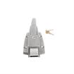 Picture of Heavy-Duty Satin Stainless Steel Walk-In Cooler Door Safety Latch Body With Cylinder Lock Only - Less Strike