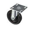 Picture of Medium Duty 3-1/2" x 3-1/2" Universal Plate Caster With 5" Black Polyolefin Wheel