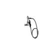 Picture of Encore® 8" OC. Brass Chrome Plated Wall Mount Pot Filler Assembly Hooked Spray Head Ceramic Valves Vacuum Breaker and 72" Hose