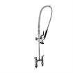 Picture of Encore® 6" OC Brass Chrome Plated Deck Mount Pre-Rinse Assembly with Wall Bracket and Stainless Steel Spring