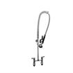 Picture of Encore® 6" OC Brass Chrome Plated Deck Mount Pre-Rinse Assembly with Wall Bracket and Stainless Steel Spring