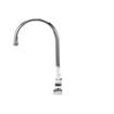 Picture of Encore 4" OC Deck Mount Faucet Ceramic Valves with 8-1/2" Swivel Gooseneck Spout with 4" Wrist Blade Handles