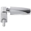Picture of Flush Offset Polished Chrome Adjustable Cam-Rise Lift-Off Walk-In Door Hinge With Spring Assist