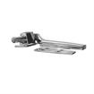 Picture of Flush Offset Polished Chrome Adjustable Cam-Rise Lift-Off Walk-In Door Hinge With Spring Assist