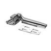 Picture of Flush Offset Polished Chrome Adjustable Cam-Rise Lift-Off Walk-In Door Hinge With Spring Assist