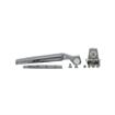 Picture of 1-7/8" Offset Polished Chrome Adjustable Cam-Rise Lift-Off Walk-In Door Hinge With Spring Assist