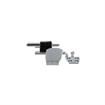Picture of 1-7/8" Offset Polished Chrome Adjustable Cam-Rise Lift-Off Walk-In Door Hinge With Spring Assist