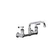 Picture of Encore® 6" OC Brass Chrome Plated Elevated Deck Mount Faucet with 12" Swivel Spout