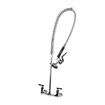 Picture of Encore® 8" OC. Brass Chrome Plated Wall Mount Pre Rinse Assembly with Wall Bracket Retail Package