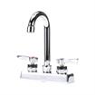 Picture of Encore 4" OC Deck Mount Faucet with 3-1/2" Swivel Gooseneck Spout and Lever Handles, Retail Packaging