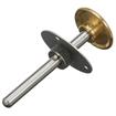 Picture of Stainless Steel Surface Mount Inside Safety Release With Brass Knob For 3" Door Thickness