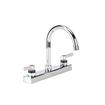 Picture of Encore 8" OC Deck Mount Faucet Ceramic Valves with 6" Swivel Gooseneck Spout, Retail Packaging
