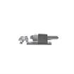 Picture of 1-1/8" Offset Satin Chrome Adjustable Cam-Rise Lift-Off Walk-In Door Hinge With Spring Assist