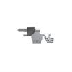 Picture of 1-1/8" Offset Satin Chrome Adjustable Cam-Rise Lift-Off Walk-In Door Hinge With Spring Assist