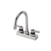 Picture of Encore 4" OC Deck Mount Faucet Ceramic Valves with 6" Swivel Gooseneck Spout, Retail Packaging