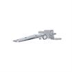 Picture of 1-3/4" Offset Satin Chrome Cam-Rise Walk-In Door Hinge With Spring Assist