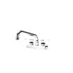 Picture of Encore 4" OC Deck Mount Faucet with 8" Swivel Spout and Lever Handles, Retail Packaging