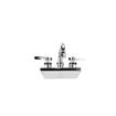 Picture of Encore 4" OC Wall Mount Faucet with 12" Swivel Spout and Lever Handles, Retail Packaging