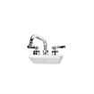 Picture of Encore 4" OC Wall Mount Faucet with 12" Swivel Spout and Lever Handles, Retail Packaging
