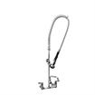 Picture of Encore® 8" OC. Brass Chrome Plated Wall Mount Pre Rinse Assembly 1.2 gpm Spray Head with Wall Bracket and 12" Add-On Faucet