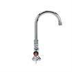 Picture of Encore® Brass Chrome Plated Double Pantry Faucet with 6" Swivel Gooseneck Spout and Lever Handles, Retail Packaging