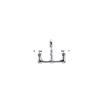 Picture of Encore® 8" OC. Brass Chrome Plated Wall Mount Faucet with 14" Swivel Spout with Faucet Mounting Kit