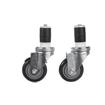 Picture of Caster Kit, Medium Duty 1-1/2" Expanding Stem Caster With 3" Blue Polyurethane Wheel, 2 Brake And 2 Non-Brake In Retail Box