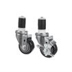 Picture of Caster Kit, Medium Duty 1-1/2" Expanding Stem Caster With 3" Blue Polyurethane Wheel, 2 Brake And 2 Non-Brake In Retail Box