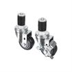 Picture of Caster Kit, Medium Duty 1-1/2" Expanding Stem Caster With 3" Blue Polyurethane Wheel, 2 Brake And 2 Non-Brake In Retail Box