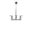 Picture of Encore® 8" OC Wall Mount Service Sink Faucet  with 6" Threaded Cast Spout Vacuum Breaker and Lever Handles Retail Package