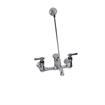 Picture of Encore® 8" OC Wall Mount Service Sink Faucet  with 6" Threaded Cast Spout Vacuum Breaker and Lever Handles Retail Package