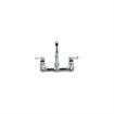 Picture of Encore® Quik-fil™ 8" OC Wall Mount 3/4" High Volume Faucet Lever Handles with 12" Spout