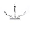 Picture of TOP-LINE® 4" OC Deck Mount Faucet Ceramic Valves 4" Wrist Blade Handles with 3-1/2" Swivel Gooseneck Spout