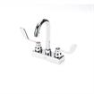 Picture of TOP-LINE® 4" OC Deck Mount Faucet Ceramic Valves 4" Wrist Blade Handles with 3-1/2" Swivel Gooseneck Spout