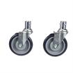 Picture of Caster Kit, Medium Duty 1" Female Collar Caster With 3" Blue Polyurethane Wheel, 4 Brake In Retail Box