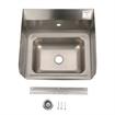 Picture of Encore® Wall Mount Type 304 Series Stainless Steel Hand Sink 14" x 10" x 5" Deep with Single Hole and Double Side Splash