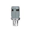 Picture of 1-5/8" Round Stainless Steel Clad Thermoplastic Adjustable Hex Foot Insert With Locking Ring