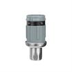 Picture of 1-5/8" Round Stainless Steel Clad Thermoplastic Adjustable Hex Foot Insert With Locking Ring