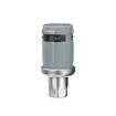 Picture of 1-5/8" Round Stainless Steel Clad Thermoplastic Adjustable Hex Foot Insert With Locking Ring