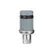 Picture of 1-5/8" Round Stainless Steel Clad Thermoplastic Adjustable Hex Foot Insert With Locking Ring