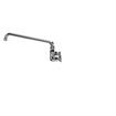 Picture of Encore® 8" OC. Brass Chrome Plated Wall Mount Faucet Ceramic Valves with 14" Swivel Spout (Retail Packaging)