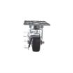 Picture of Caster Kit, Medium Duty 4"x 4" Universal Plate Caster With 3" Blue Polyurethane Wheel, 4 Brake In Retail Box