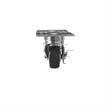 Picture of Caster Kit, Medium Duty 4"x 4" Universal Plate Caster With 3" Blue Polyurethane Wheel, 4 Brake In Retail Box