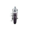 Picture of Caster Kit, Medium Duty 3/4-10 x 1" Threaded Stem Caster With 5" Blue Polyurethane Wheel, 4 Brake In Retail Box
