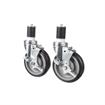 Picture of Caster Kit, Medium Duty 1-5/8" Expanding Stem Caster With 5" Blue Polyurethane Wheel, 4 Brake In Retail Box