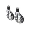 Picture of Caster Kit, Medium Duty 1-5/8" Expanding Stem Caster With 5" Blue Polyurethane Wheel, 4 Brake In Retail Box