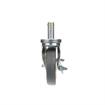 Picture of Caster Kit, Medium Duty .846" x 2-3/4" Spring Ring Stem Caster With 5" Gray Polyurethane Wheel, 2 Brake And 2 Non-Brake In Retail Box
