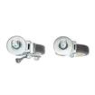 Picture of Caster Kit, Medium Duty .846" x 2-3/4" Spring Ring Stem Caster With 5" Gray Polyurethane Wheel, 2 Brake And 2 Non-Brake In Retail Box